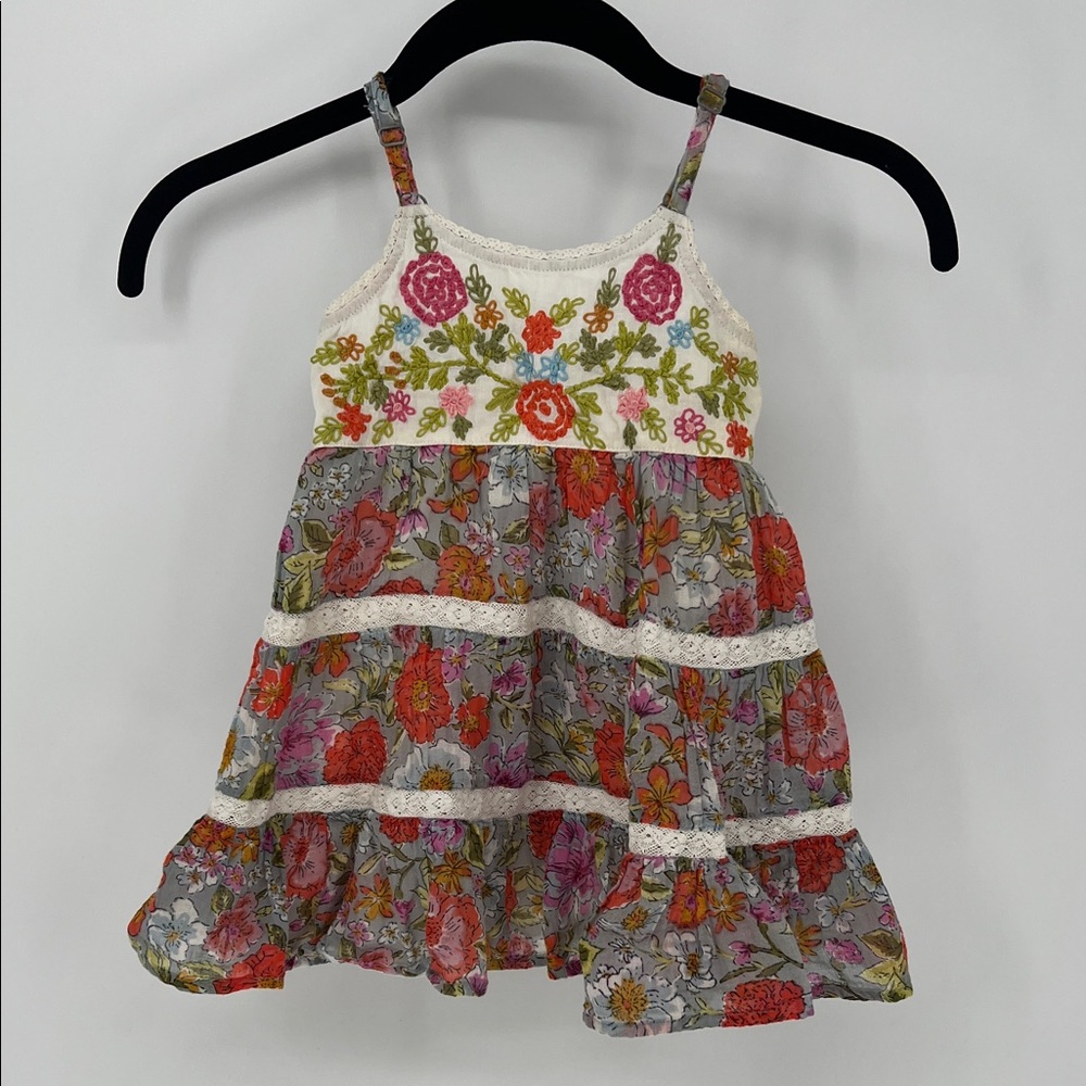 Mimi & Maggie Floral Embroidered Dress